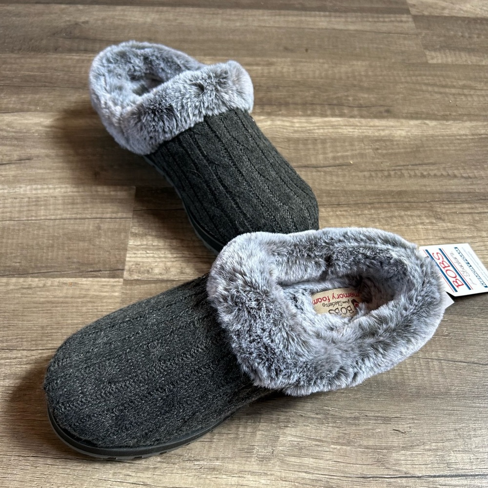 *SHIPS NOW* Skechers Womens BOBS Keepsakes Clogs Gray 31204 Sz 7.5 Slipper Shoe